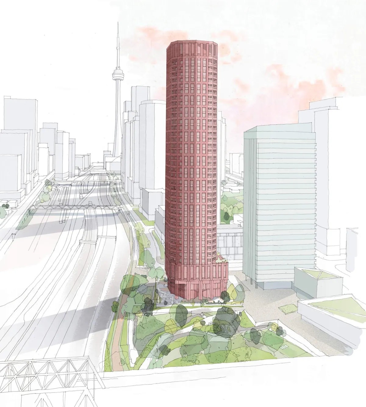 Revised Plan Ups Affordable Housing Building Height Beside CityPlace