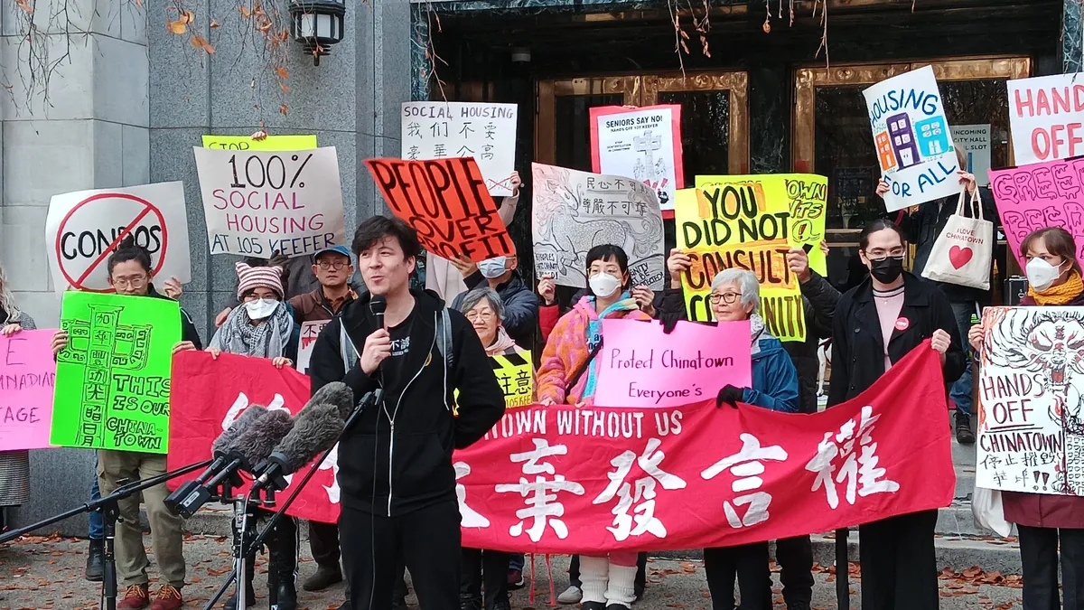 Chinatown’s controversial condo development prompts protest