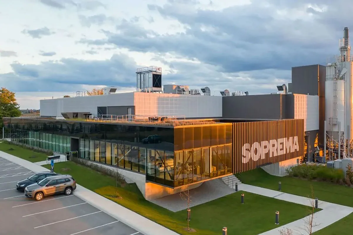 L’une des usines de SOPREMA Canada primée à l’international