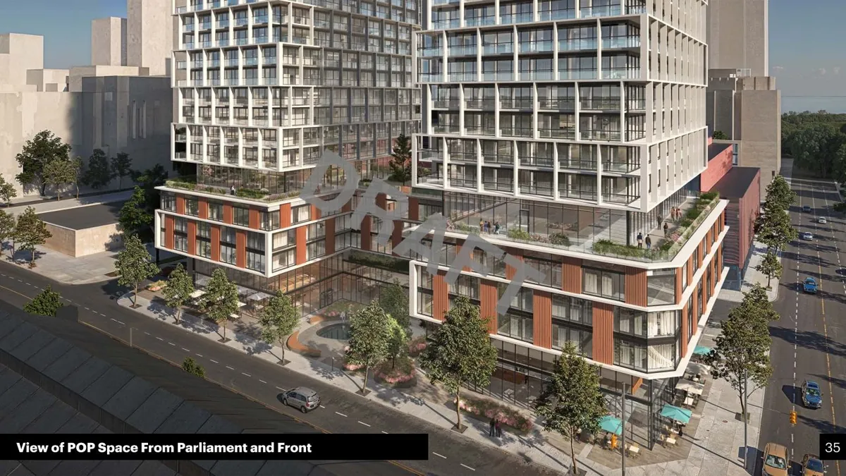 Residential Towers Replace Data Centre Plan at Front and Parliament